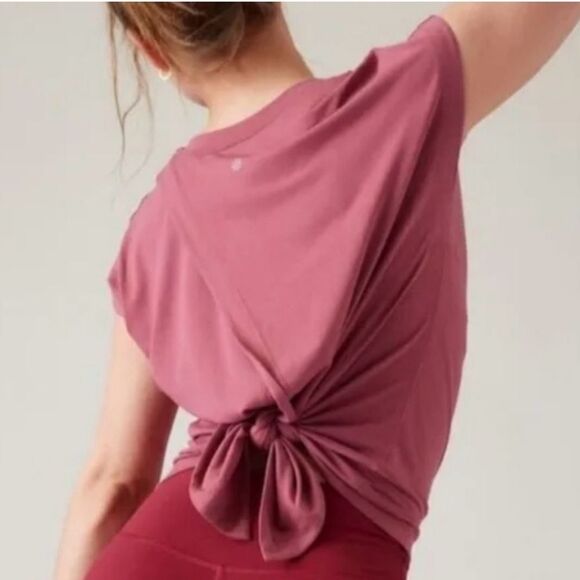 Athleta Essence Away From the Body Tee in Mauve Size XL - Picture 4 of 14